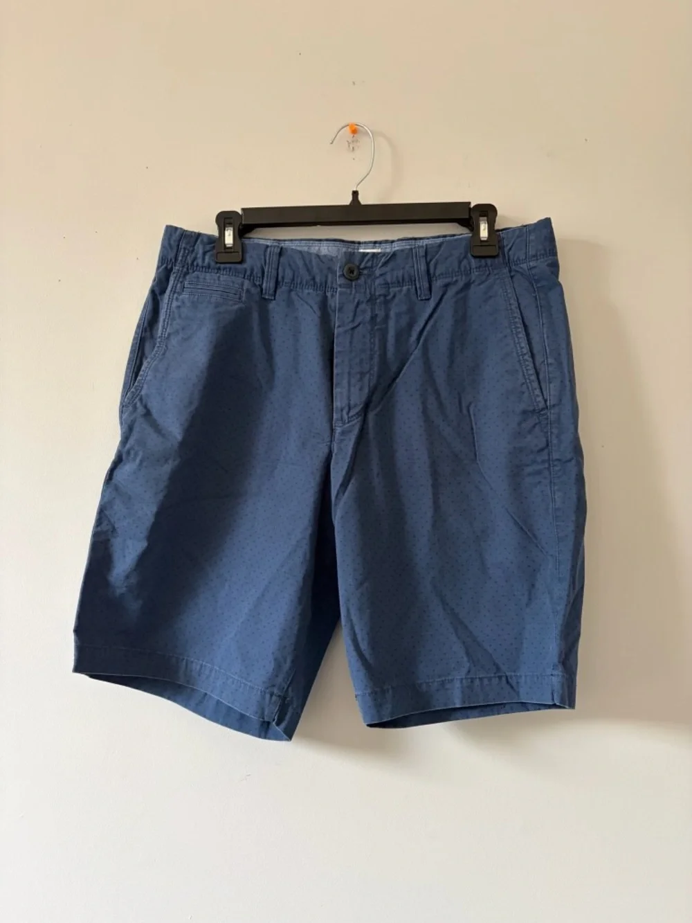 Gap Men's Blue Dot Vintage Wash Cotton Casual Shorts